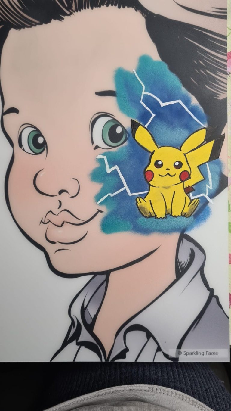 Kinderschminken-Pikachu
